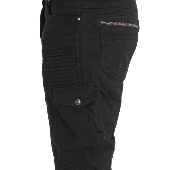 OUTER ORBIT SHORTS Pantaloncini cargo neri punk da uomo con | Etsy Italia