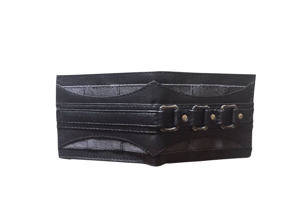 ショルダーバッグ・ポシェット ^BLACKPURPLE^ Takara Multi Eyelet Card Wallet silver BP24SSC Takara Multi Eyelet Card Wallet - Black - blackpurple | 60