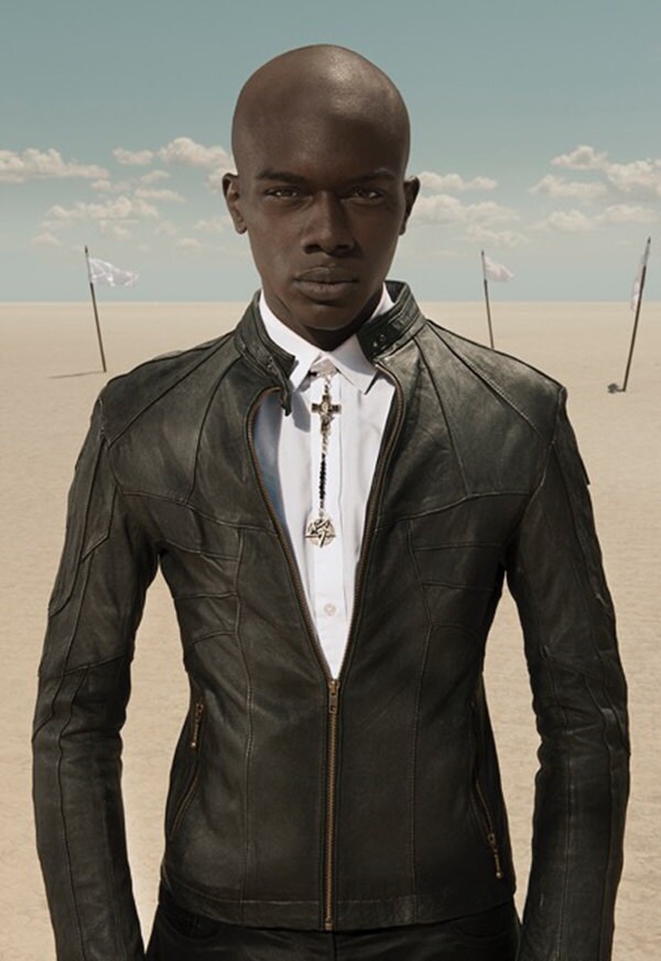 Mens black leather shop suit jacket