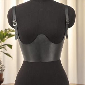 Corset Belt, Underbust corset, Leather Corset Belt, Belt, Gothic Slimming Body Elastic Bustier, PU Leather, gift for her, Christmas gift