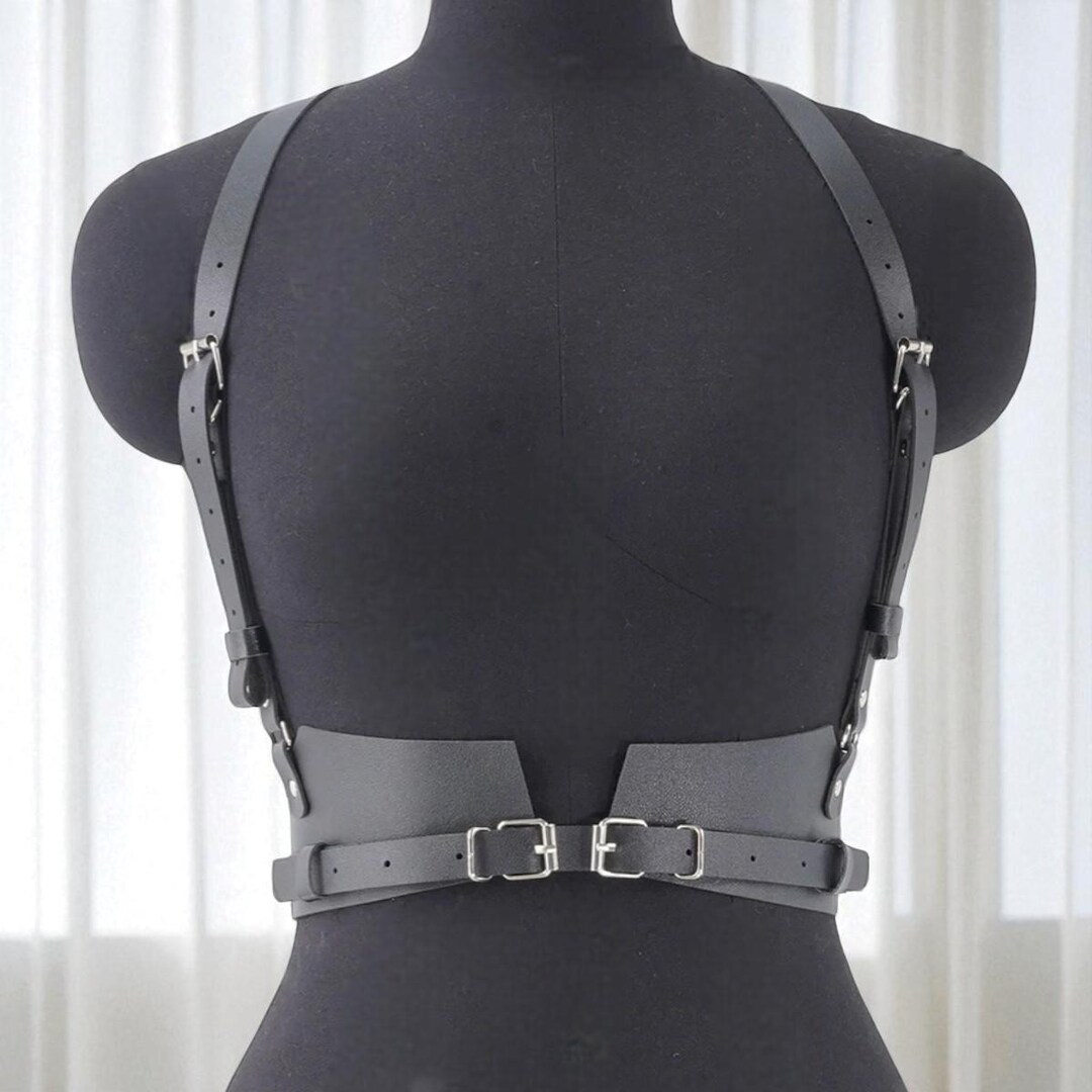 Women Harness Leather, Female Harness, Goth Harness, Rave Harness, Back ...