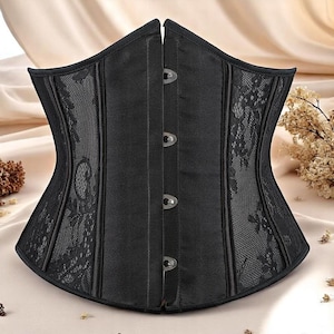 Corset, Steampunk Corset top, Satin Corset Top crafted from premium satin, Ren faire corset, Corset Plus Size, gothic clothes, gift her her