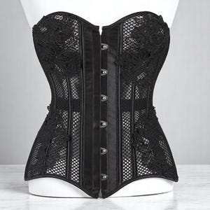 Corset, Corset Top, Black Lace Corset Top crafted from premium lace, Ren faire corset, Corset Plus Size, Corset dress, gift for her