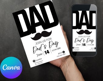 Vatertags-Brunch-Einladungsvorlage (Digitaler Download)