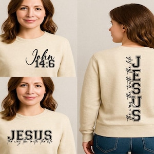 Jesus The Way The Truth The Life Svg Png, Bible Quote Svg, Faith Svg Png, Christian Svg, Religious Svg Png, Christian Png, Sublimation