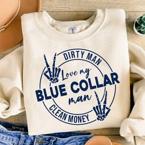 Blue Collar Man Svg Png, Blue Collar Svg, Sublimation Design, Cut Files For Cricut, Digital Download, Trendy Svg Png