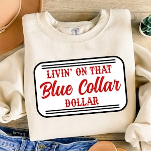 Blue Collar Svg Png, Blue Collar Sublimation Design, Western Cowboy Svg, Country Rodeo Svg, Trendy Western Svg Png,Cowboy Design Png, Trendy