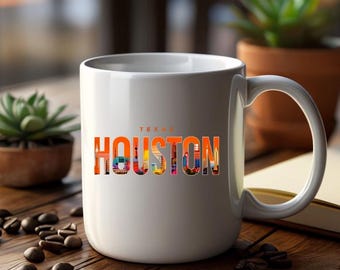 Houston Texas Skyline Word Art PNG: City Pride Design (Digital Download)