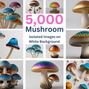 5000 Pilz-Clipart-Bilder: Hochauflösende JPG, Kunst & Design (Digitaler Download)
