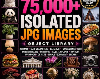 75,000 JPG Images Bundle, Stock Photos, Mockups & Commercial Design Assets