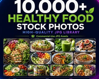 10000 Healthy Food Stock Photos, Commercial Use JPG Library for Menus