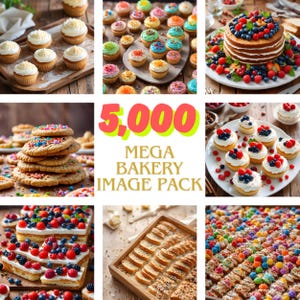5000 Bäckerei Bild JPGs - 300 DPI, 4096x4096 - Kuchen, Brot, Gebäck und mehr für Menüs, Restaurants, Blogs, Digital- & Print-Projekte