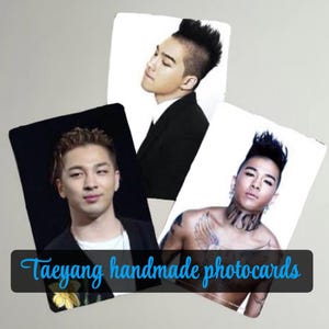 Cartões fotográficos K-pop de Taeyang Big Bang