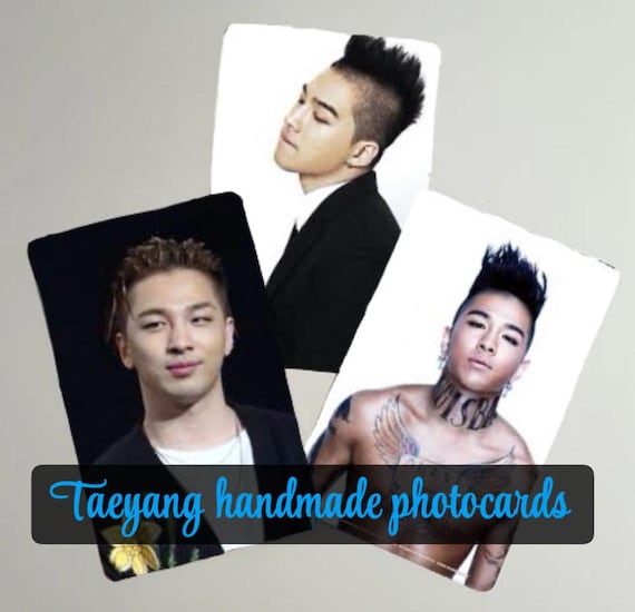 Taeyang Big Bang K-pop Photocards - Etsy