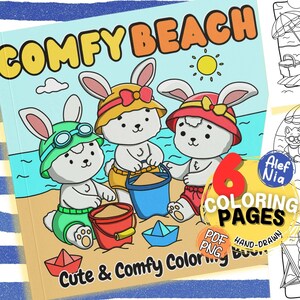 Cozy Times and Cute Animals Coloring Book cover featuring adorable animals in a cozy setting perfect for relaxation and stress relief printable coloring pages digital download