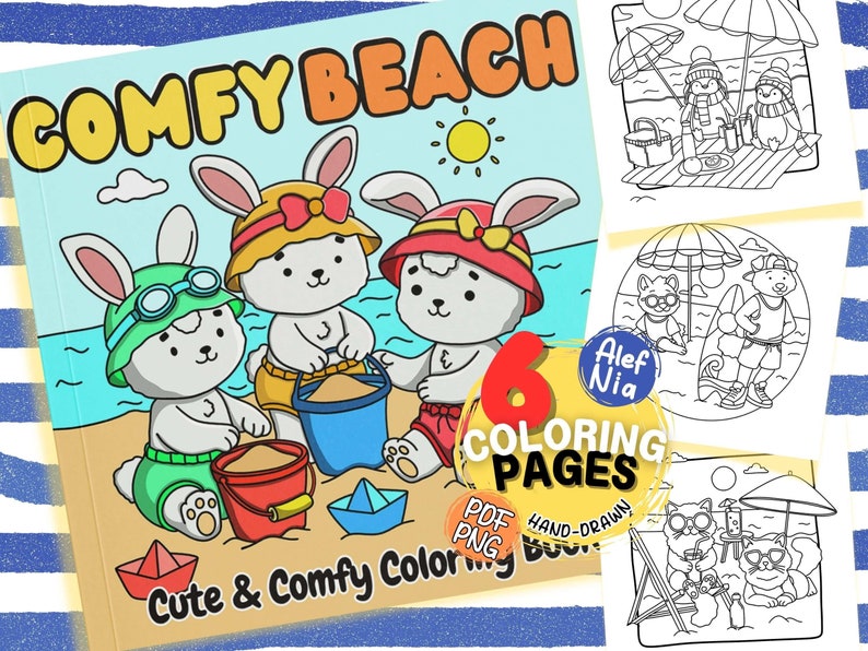 Cozy Times and Cute Animals Coloring Book cover featuring adorable animals in a cozy setting perfect for relaxation and stress relief printable coloring pages digital download