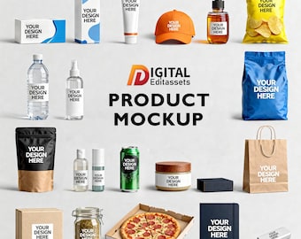Custom Mockup with Smart Object Layers, Create Editable Product Mockup PSD and Canva