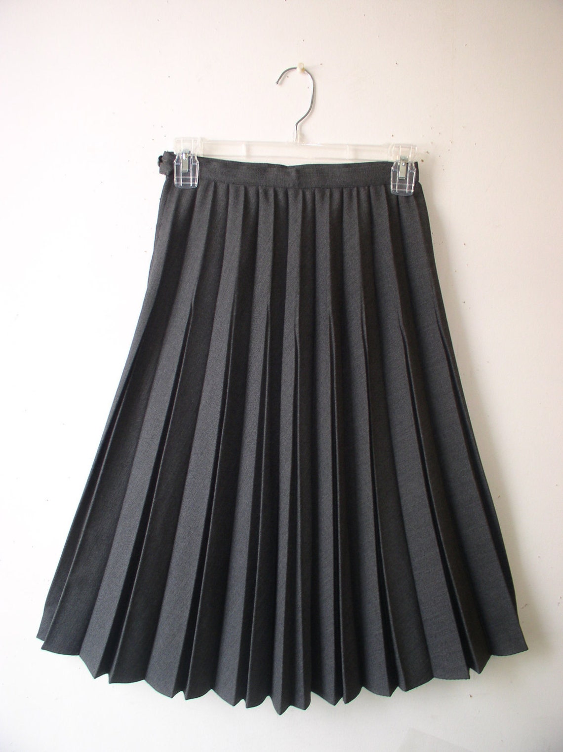 Womens Skirt 1960s Gray Pleated Skirt / Collegian of Etsy