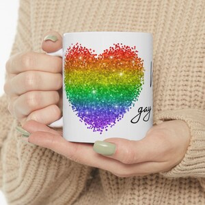 Pride Rainbow Mug - Woke Up Gay and gorgeous, LGBTQ+ Gift, Queer Morning Mug, Gay Pride Mug for Her or Him