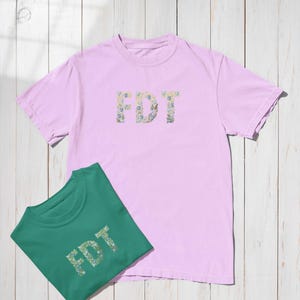 Minimalist FDT Floral T-Shirt, Subtle Political Shirt, Anti-Trump Shirt, Democrat Tee