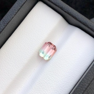 Natürlicher zweifarbiger Turmalin-Edelstein für Ringe und Ohrringe (1,78 ct)