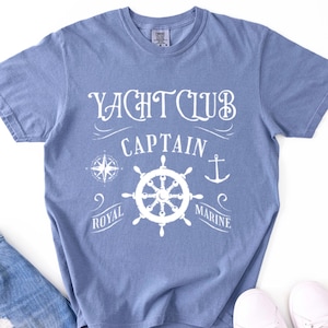 Yacht Club tshirt,Yachty crewneck, preppy tshirt, Nautical Bach Party, fisherman boating sailing aesthetic, boat anchor