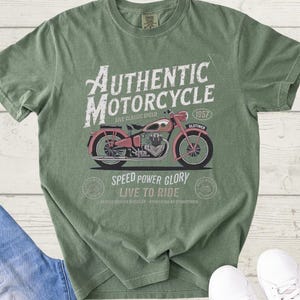 Vintage Motorcycle T-Shirt,Retro Biker Tee,Motorcycle Apparel, Biker Fashion,Motorcycle Gift,Motorcycle Shirt,comfort colors 1717