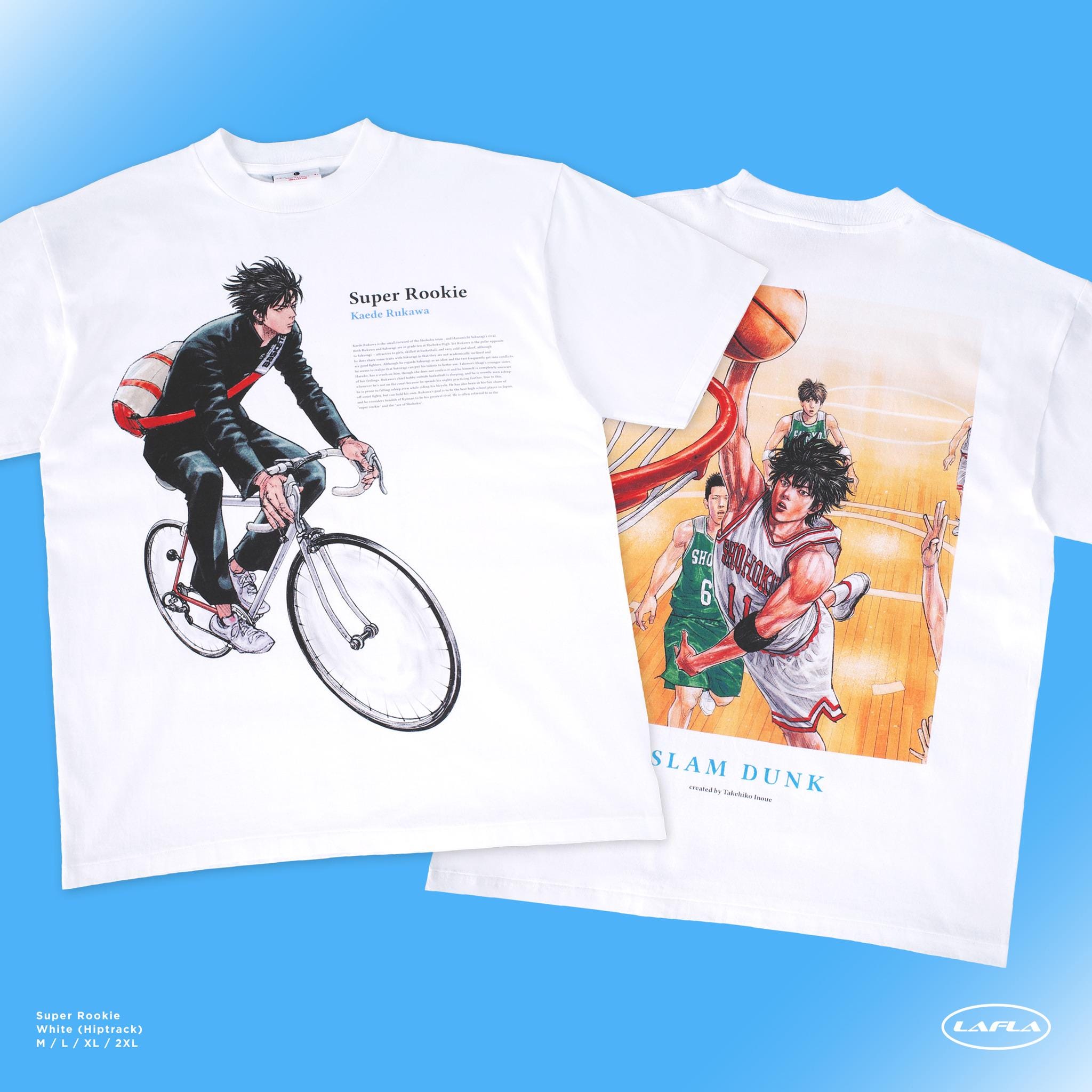 スーパールーキーTシャツ スラムダンク 流川楓 日本アニメ マンガ