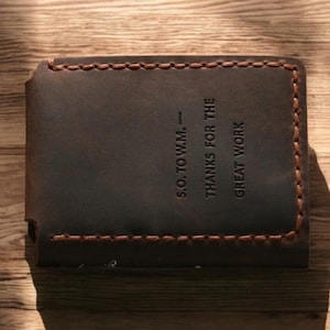 Carteira Secret Walter Mitty Carteira Masculina Couro Genuíno Vintage Crazy Horse Carteira Masculina Couro Bolsa Masculina Feita à Mão Bolsa para Dinheiro Moeda