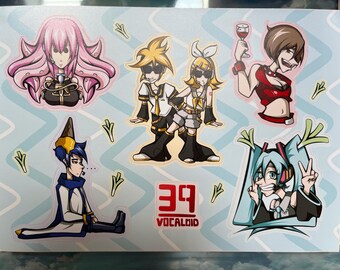 VIRTUAL SINGER A5 Sticker Sheet