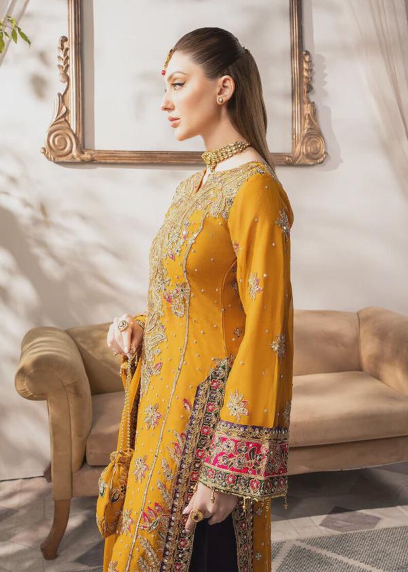 chiffon kurta outfit