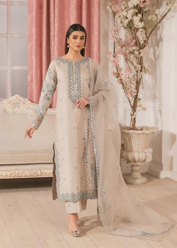 パキスタン民族衣装　Luxury綿ローン　ドレスEmbroidery ティール パキスタン民族衣装 Luxury綿ローン ドレスEmbroidery ティール