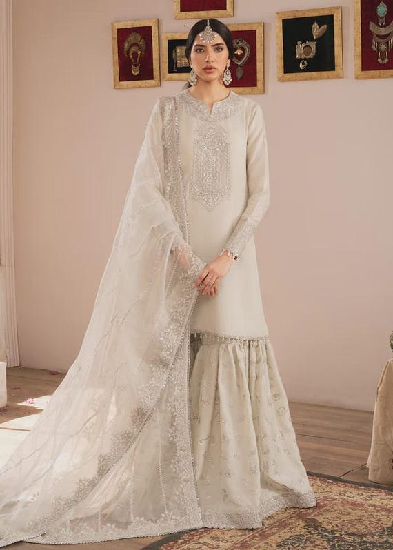 silk gharara dress Buy Designer Sharara Dress | Gharara Suits Online USA