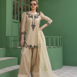 Pakistani Farshi Shalwar Kameez Suits, Pakistani Casual Dress, Pakistani Party Dress For Women,  Indian Pakistani Dress, Pakistani Suits