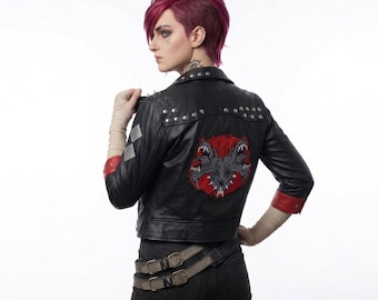 Arcane Season 2 VI Cosplay Jacket | LOL Leather Jacket | Arcane Cosplay Costume