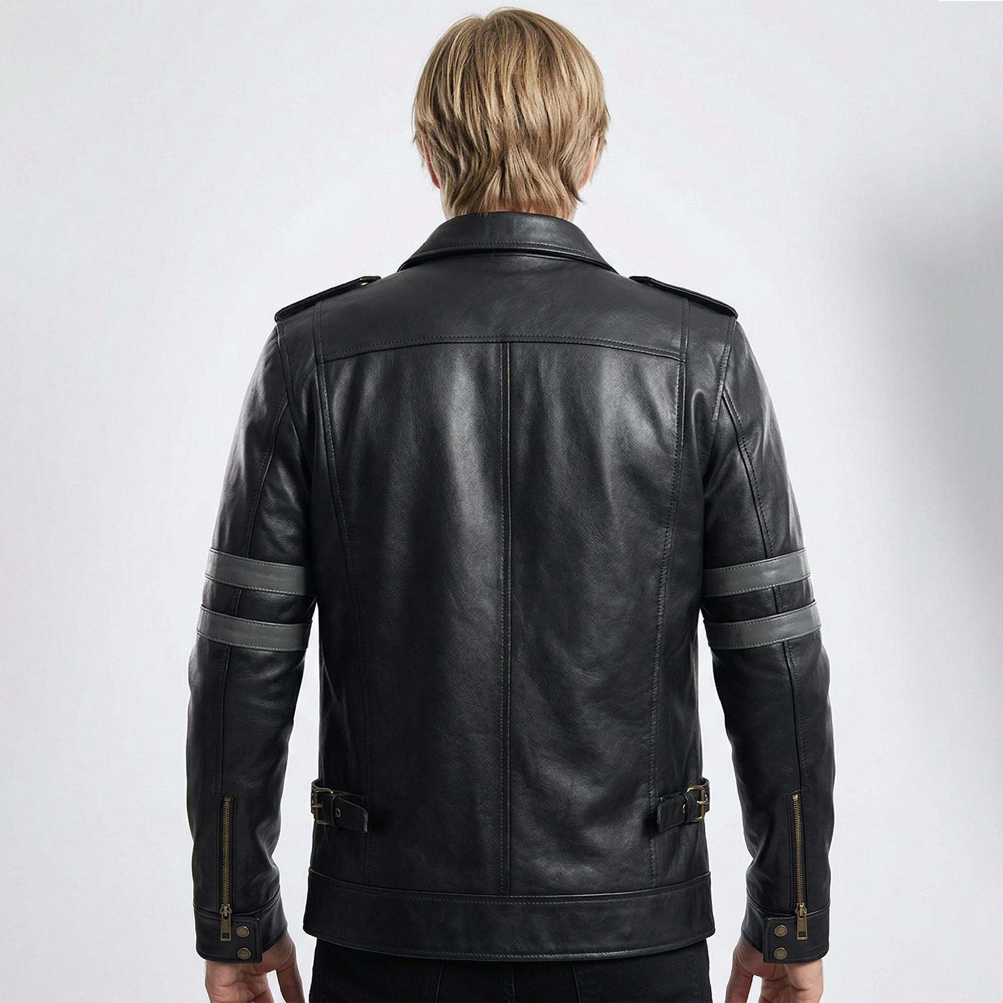 Leon S. Kennedy RE6 Leather Jacket | Resident Evil 6 Cosplay - Etsy