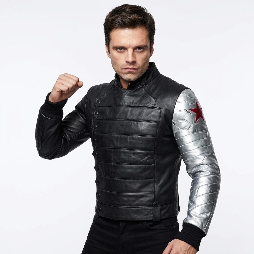 東京コミコン限定　バッキー•バーンズ　ウィンターソルジャー　ブロマイド　ロケット ウィンター・ソルジャー バッキー・バーンズ ジャケット、コスプレ