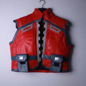 Deadpool Inspired Leather Vest – Marvel Rivals Game Cosplay Vest image 4