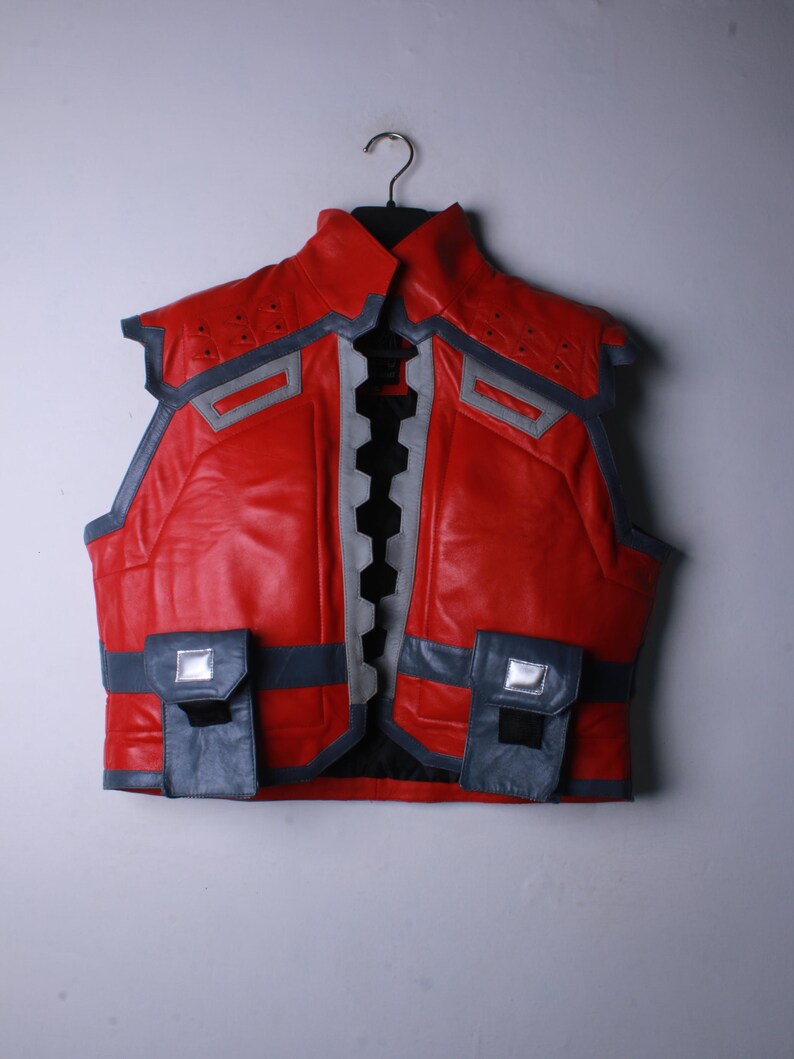 Deadpool Inspired Leather Vest – Marvel Rivals Game Cosplay Vest image 4