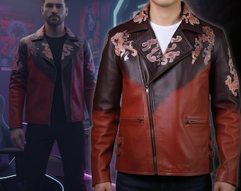 ハンドメイド バイオハザード4 ルイス・セラ レザージャケット - Etsy 日本