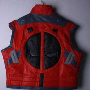 Deadpool Inspired Leather Vest – Marvel Rivals Game Cosplay Vest image 5