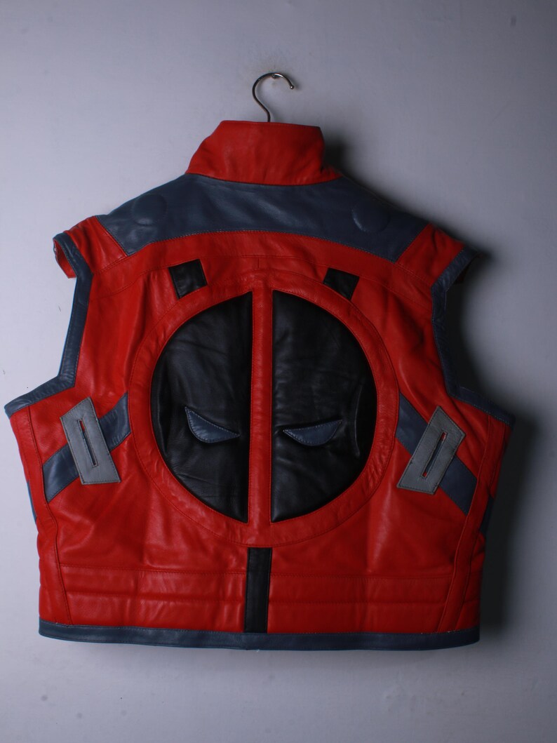 Deadpool Inspired Leather Vest – Marvel Rivals Game Cosplay Vest image 5