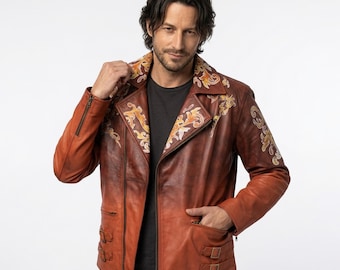 S*a様 超希少 25周年 RRL ADMIRAL LEATHER JACKET Dr. Luis Serra Resident Evil 4 Leather Jacket – Gothic Cosplay