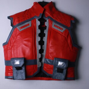 Deadpool Inspired Leather Vest – Marvel Rivals Game Cosplay Vest image 6