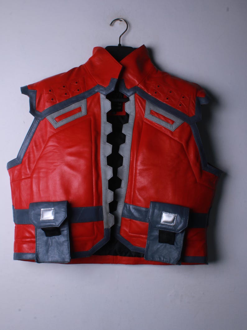 Deadpool Inspired Leather Vest – Marvel Rivals Game Cosplay Vest image 6