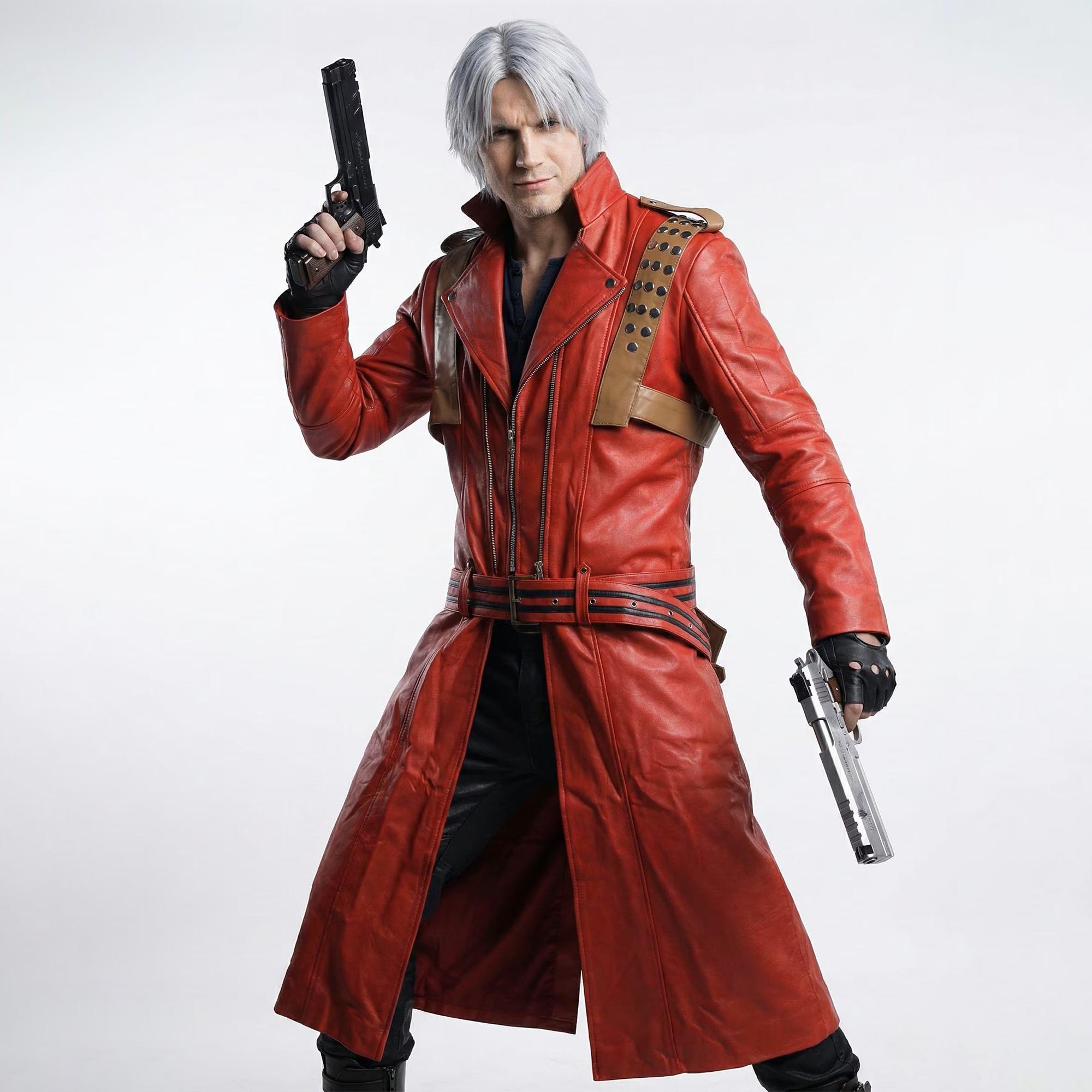 デビル メイ クライ 3 ダンテ レッド コスプレ トレンチコート、DMC 3 