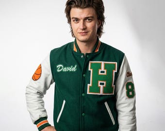Hawkins High School Letterman Jacket, Baseball Varsity Jacket