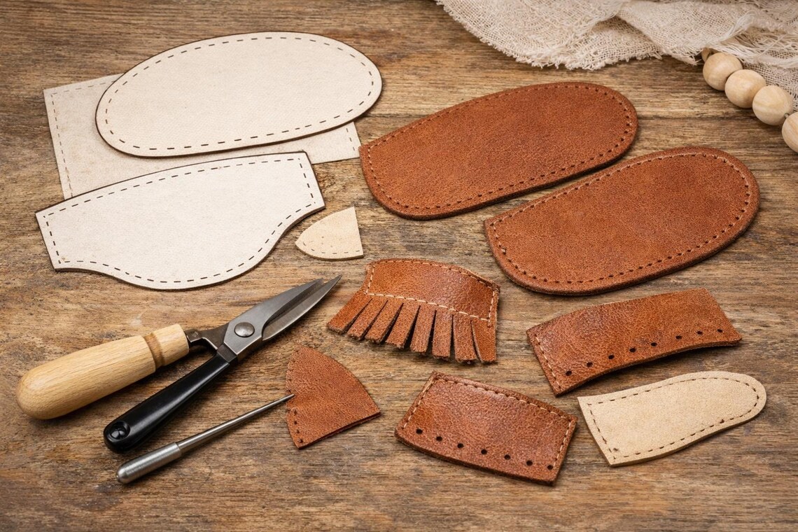 Leather Baby Moccasin Sewing Pattern Infant Shoes Template (PDF