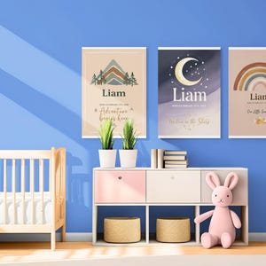 Custom Baby Birth Poster – Personalized Newborn Print – Boho, Minimalist, Kawaii & More – Printable Nursery Decor