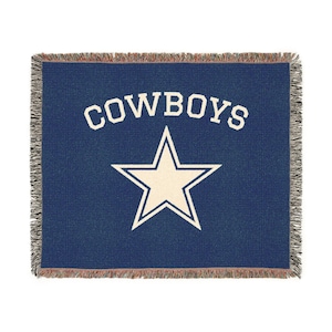 Dallas Cowboys Woven Blanket, Dallas cowboy fans, Dallas football Home Decor, Dallas cowboy gift, Texas football fan, cowboy Christmas gift